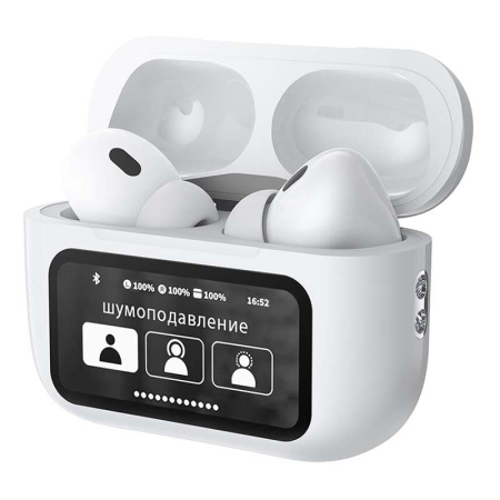 Беспроводные наушники с микрофоном Deppa Air Pro 3 ANC, TWS, BT 5.3, 350 мАч, ANC, LCD (44213) Белый Беспроводные наушники с микрофоном Deppa Air Pro 3 ANC, TWS, BT 5.3, 350 мАч, ANC, LCD (44213) Белый