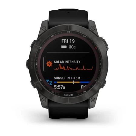 Часы Garmin FENIX 7X Carbon gray, черный Часы Garmin FENIX 7X Carbon gray, черный